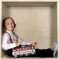 1 empty wood box PNG digital overlay