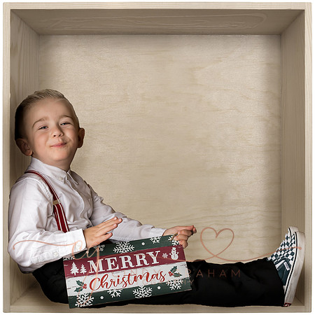 1 empty wood box PNG digital overlay